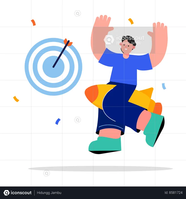 Target achievement  Illustration