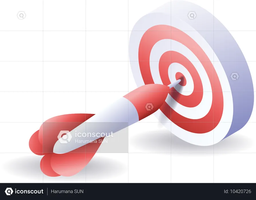 Target circle arrow  Illustration