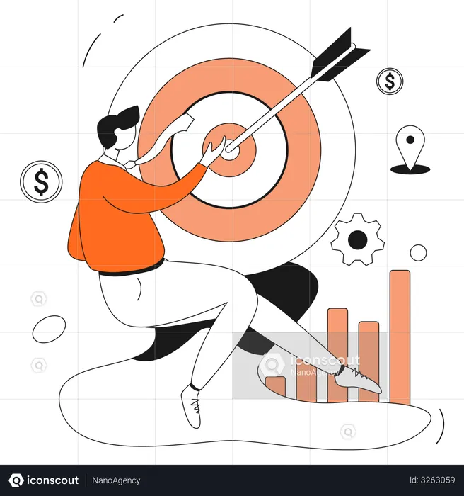 Target Marketing  Illustration