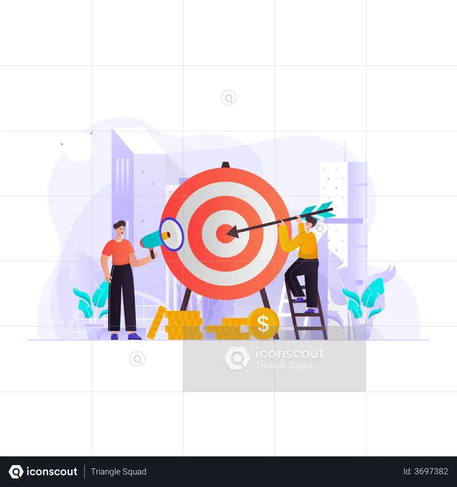 Target Marketing  Illustration