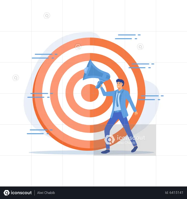 Targeted advertisement campaign  Illustration