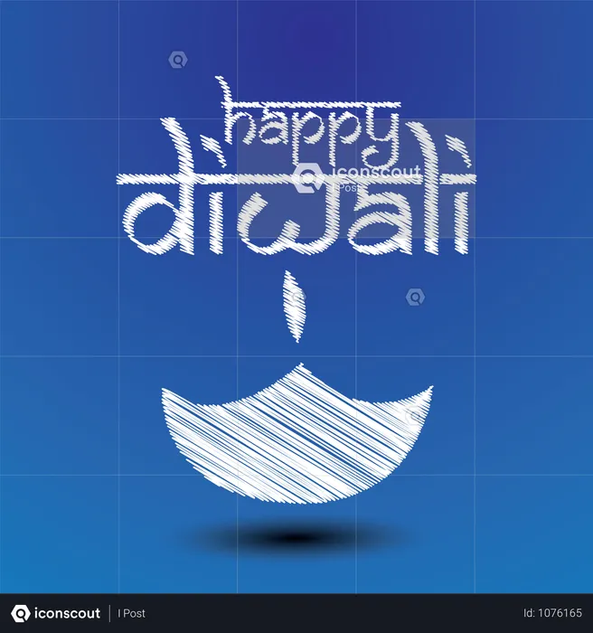 Tarjeta De Felicitación Del Festival De Diwali Con Hermoso Fondo De Rangoli Y Diya  Ilustración