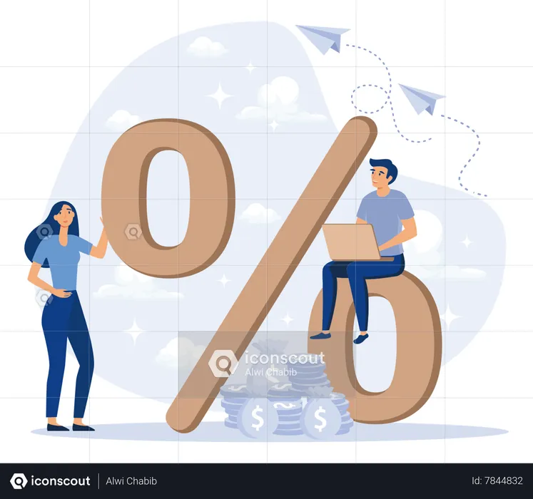 Tasa Porcentual Ingreso Beneficio  Illustration