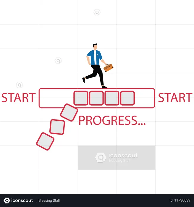 Task completion and project progress  Illustration