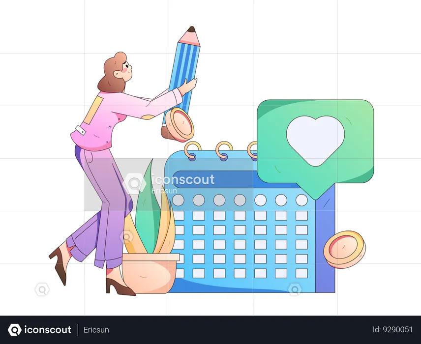 Task scheduling for employees  Illustration