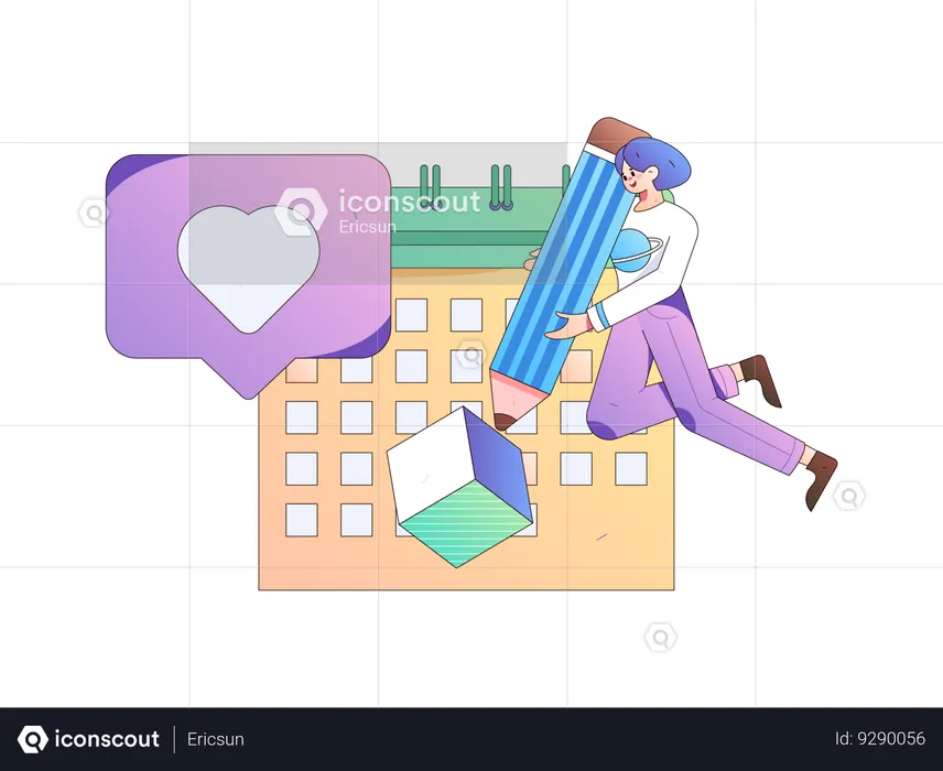 Task scheduling management for employees  Illustration