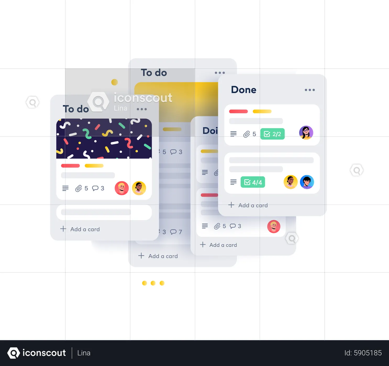 Best Task tracker app Illustration download in PNG & Vector format
