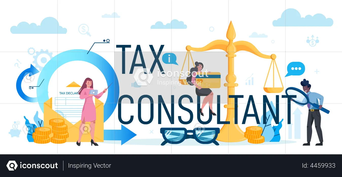Tax consultant  Illustration