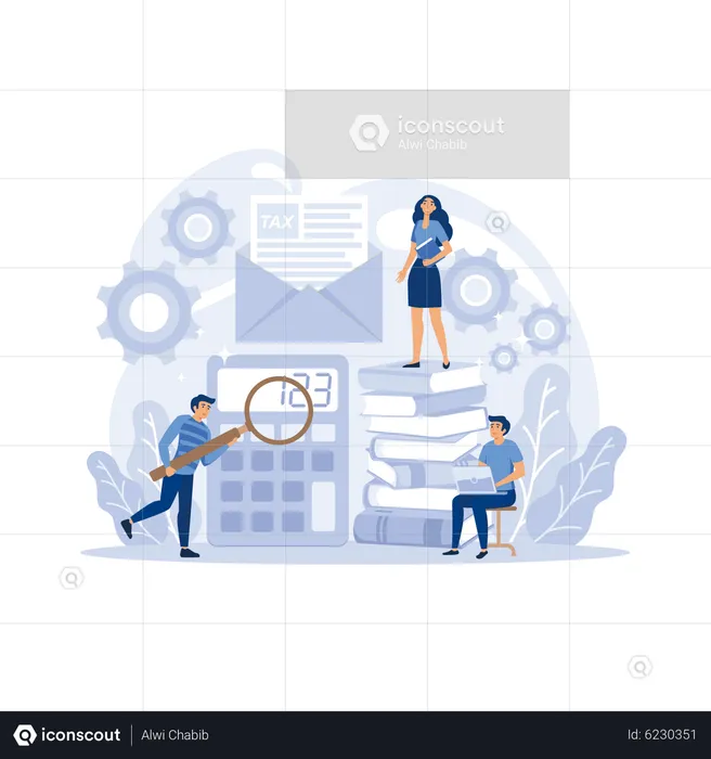 Tax consultant  Illustration