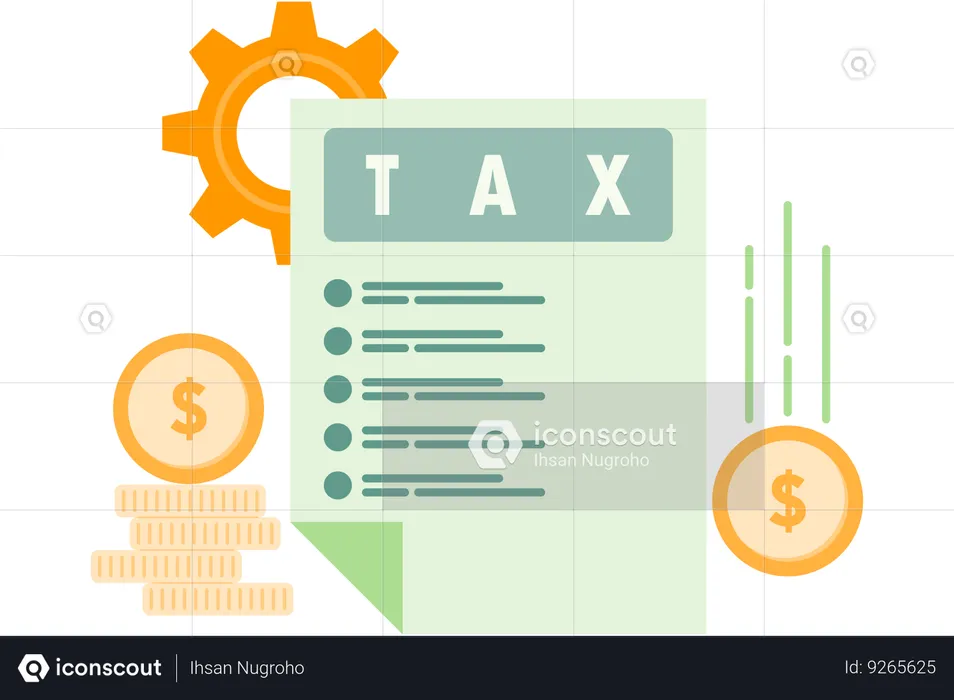 Tax Deduction Proof Sheet  Illustration