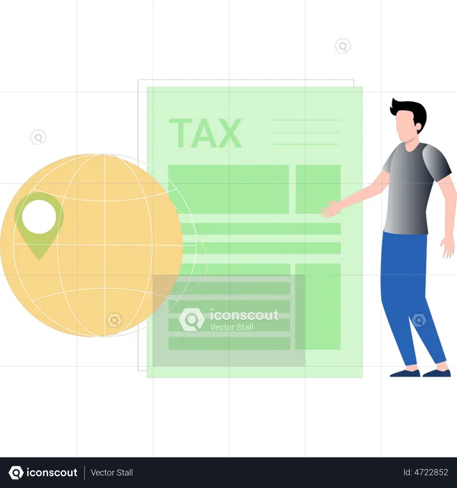 Tax document  Illustration