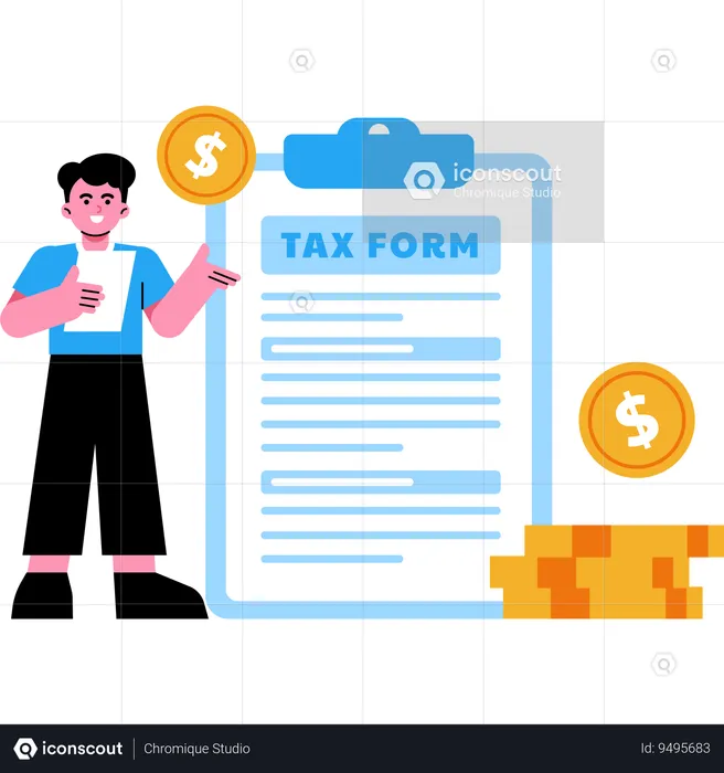 Tax Form  Illustration