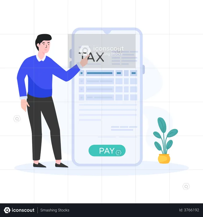 Tax Pay  Illustration