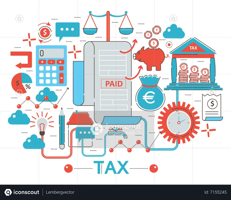 Tax payment  Illustration
