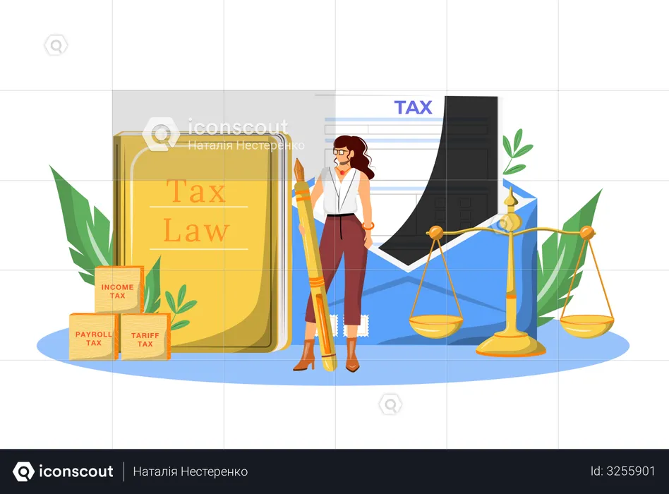 Tax Payment Expert  Illustration