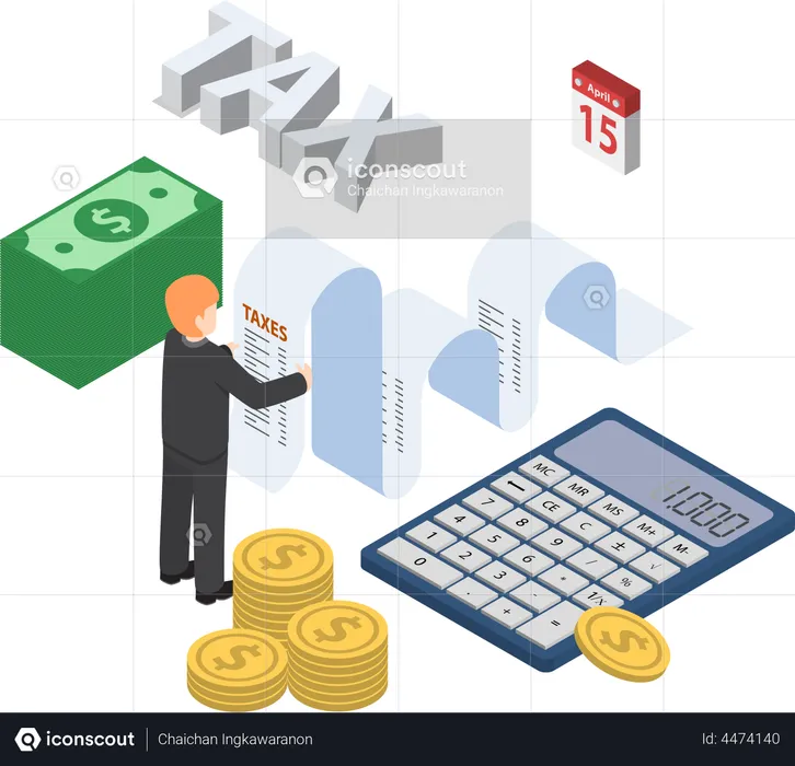 Tax payment  Illustration