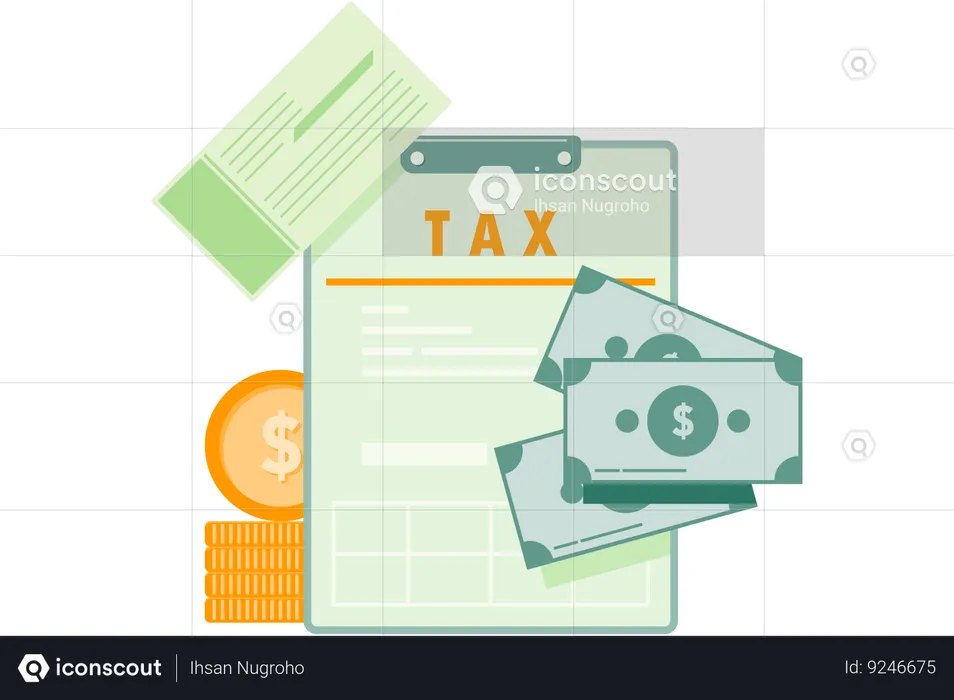 Tax Payment Receipt  Illustration