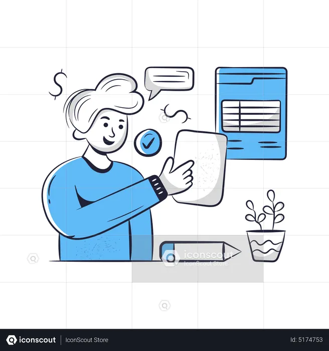 Tax report  Illustration