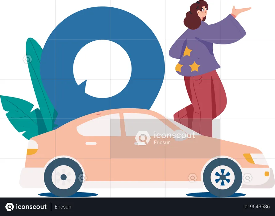 Taxi-Service  Illustration