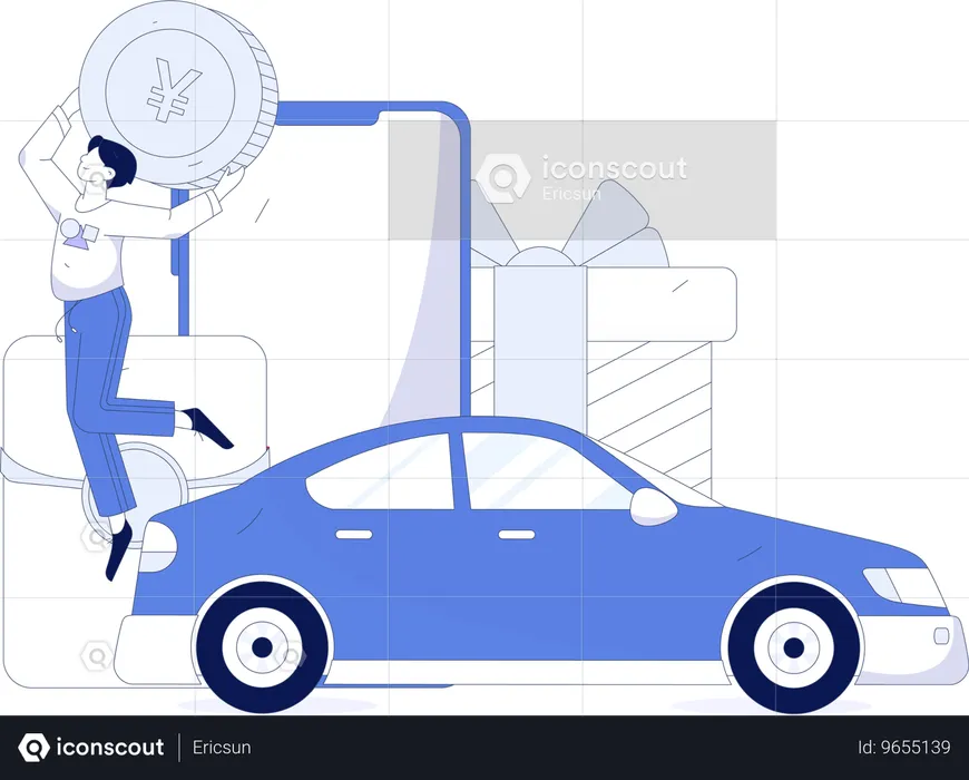 Taxi-Service  Illustration