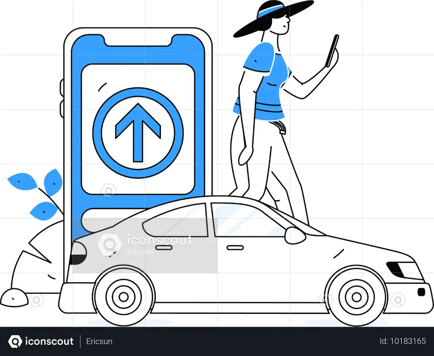 Taxiservice  Illustration