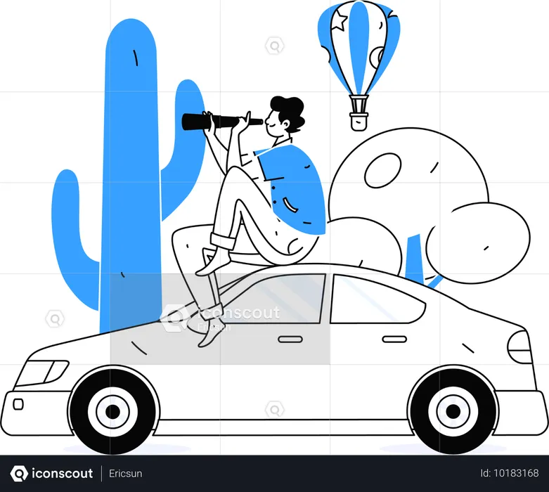 Taxi-Service-Anwendung  Illustration