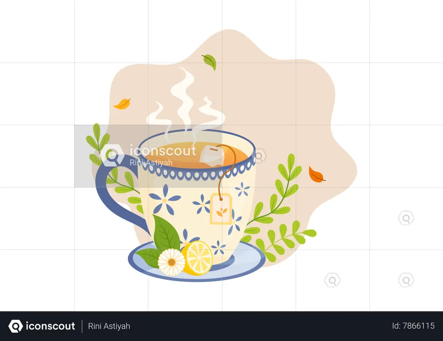 Tea Time  Illustration