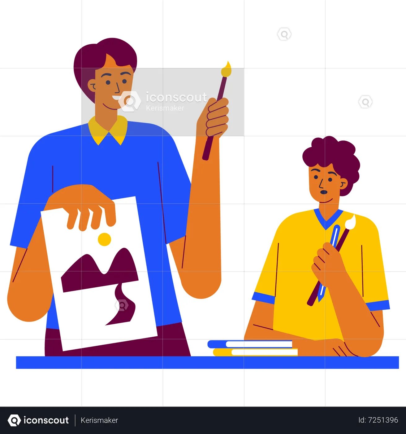 art class illustration free download