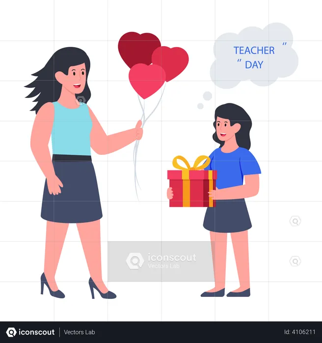 Teacher Day  Illustration