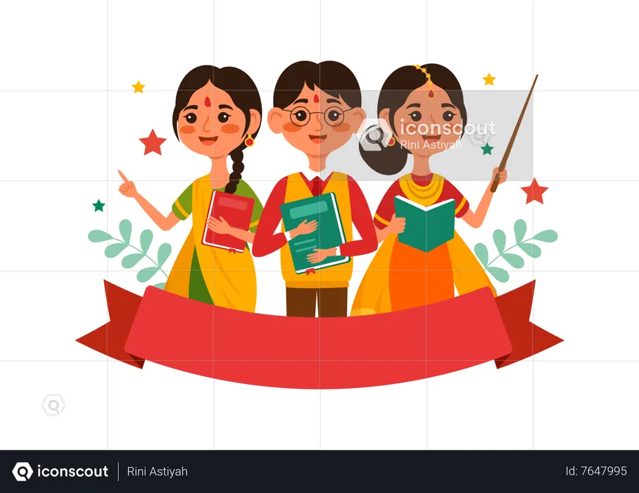 Teacher Day in India  Illustration