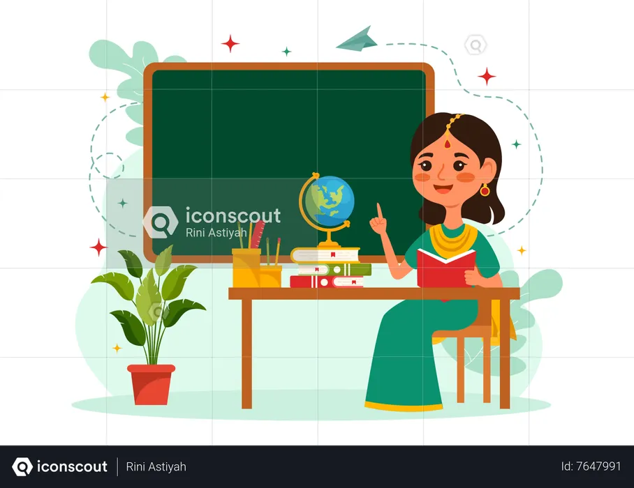 Teacher Day in India  Illustration