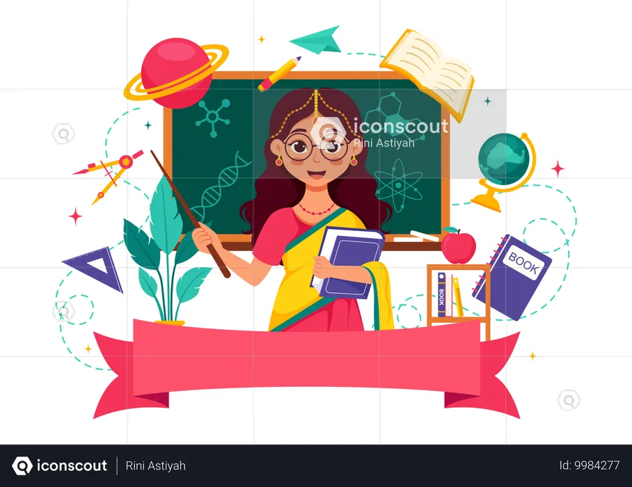 Teacher Day in India  Illustration