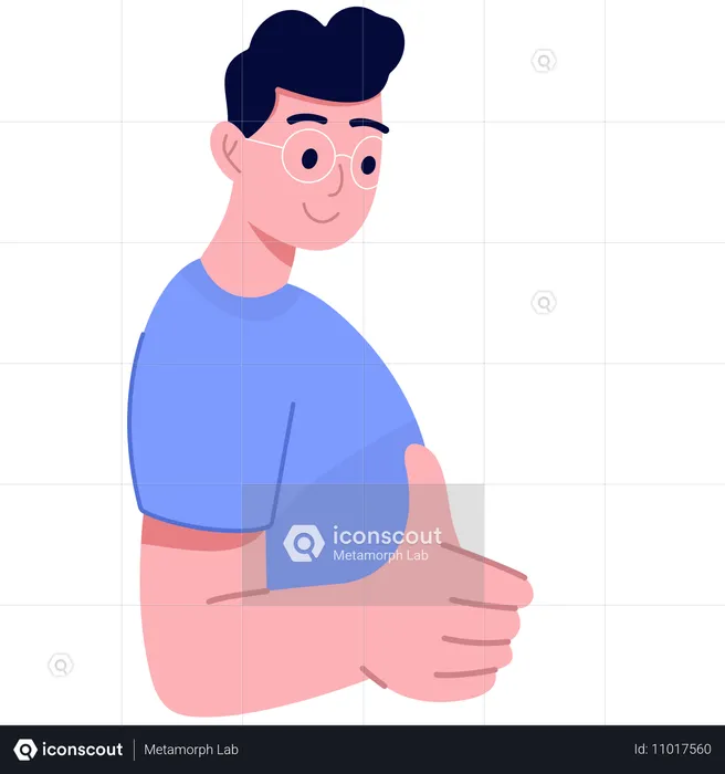 Teacher Giving Thumbs Up  Illustration