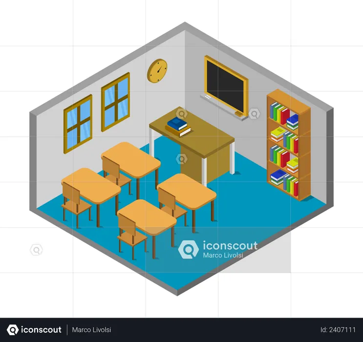 Teaching room  Illustration