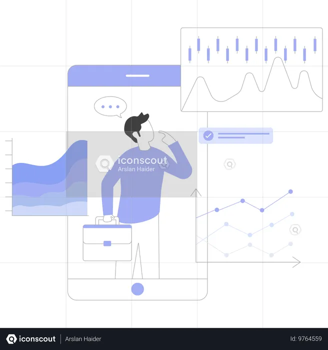 Team aziendale con strategia di progetto  Illustration