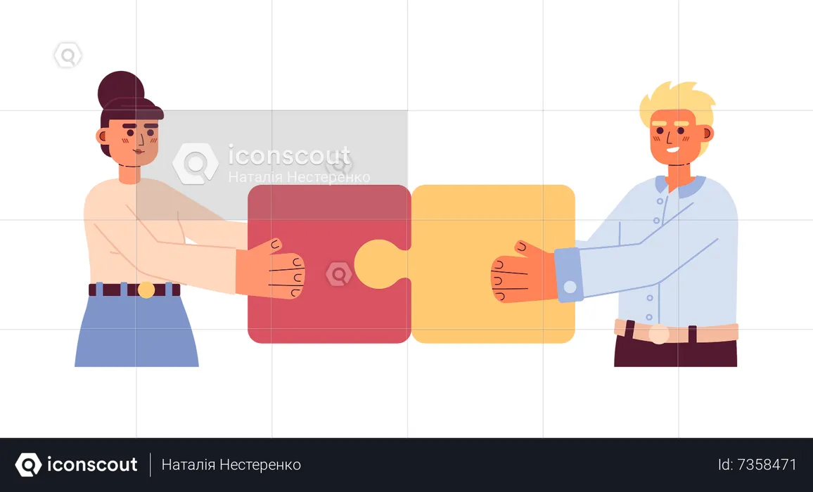 Team building business  Illustration