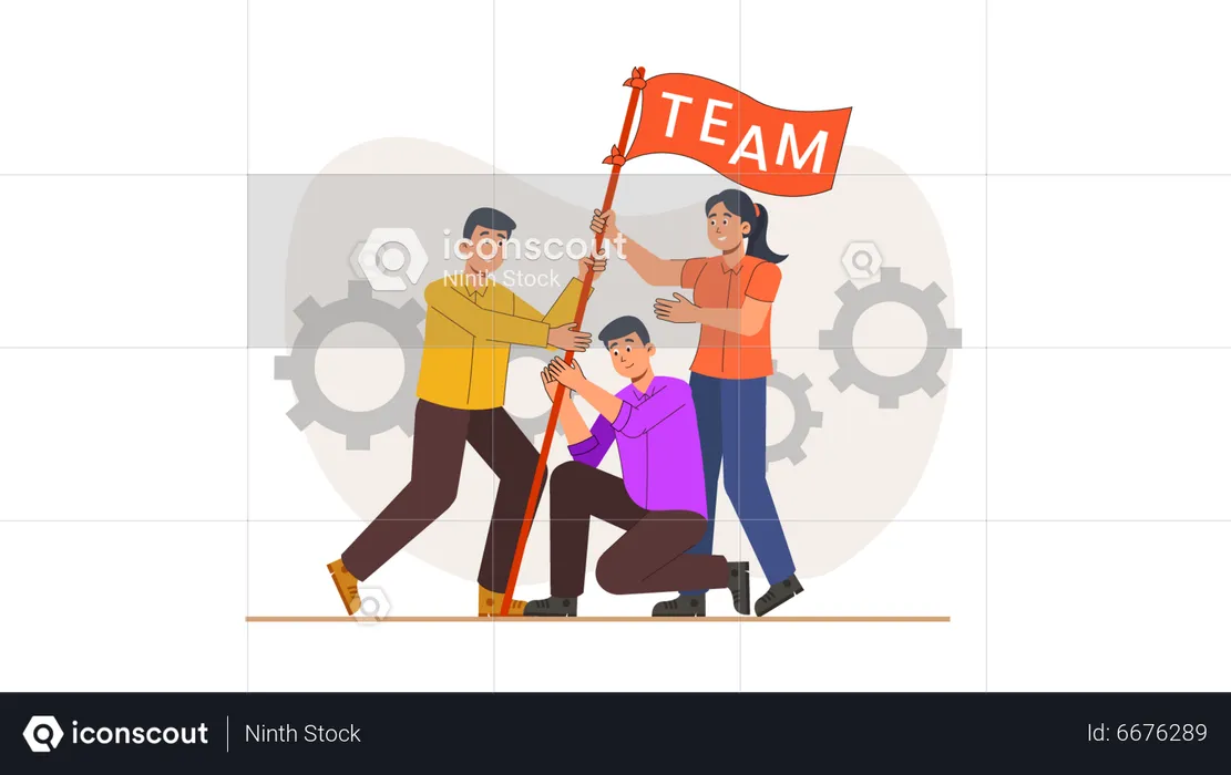 Team Building  Illustration