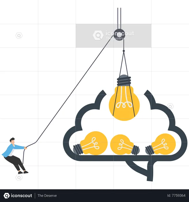 Team collaboration discover solution  Illustration