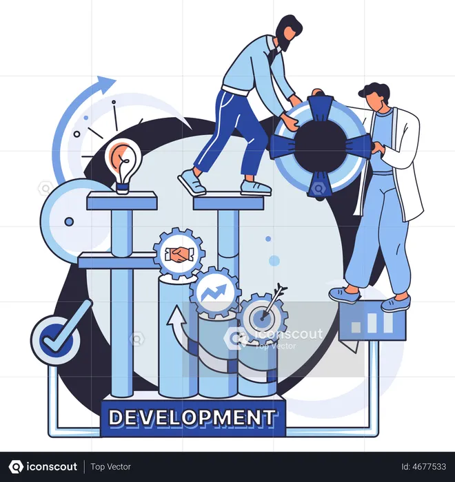 Team development  Illustration