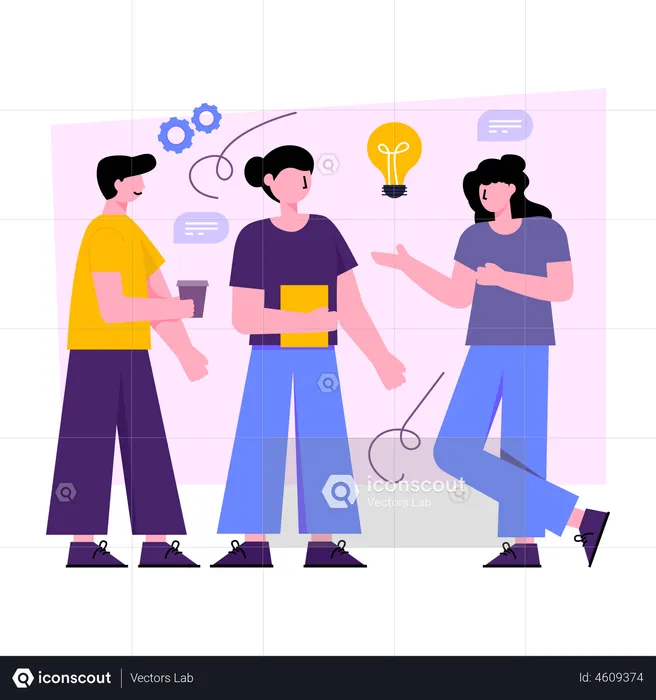 Team Discussion  Illustration