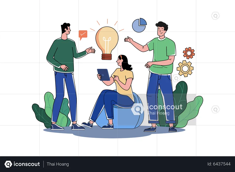 Team idea generation  Illustration