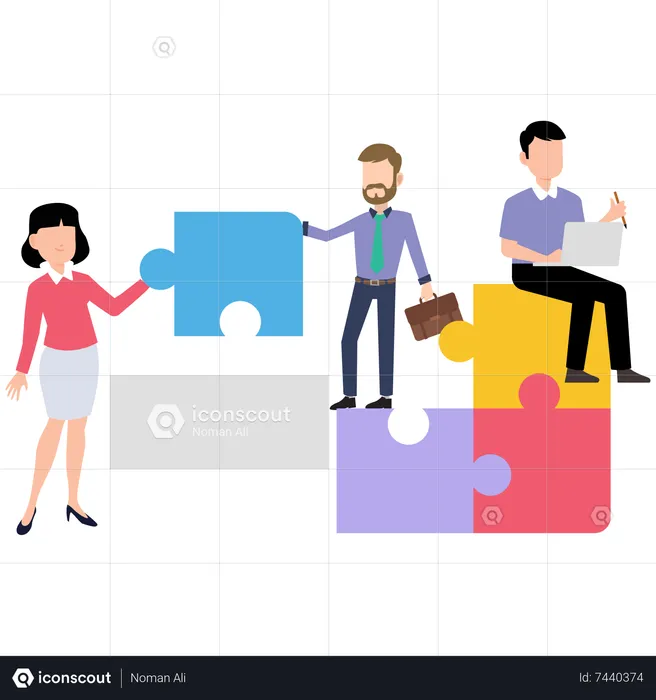 Best Teamwork and Collaboration Illustration download in PNG & Vector ...