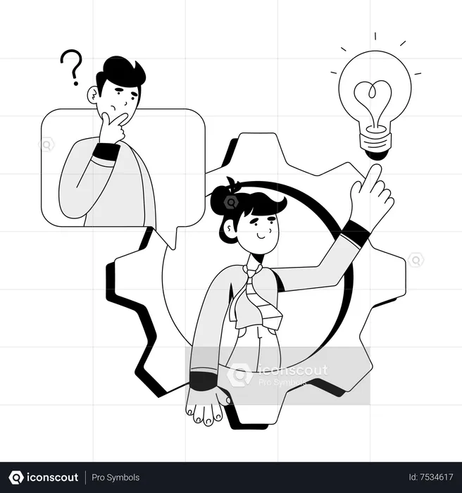 Teamwork Strategy  Illustration