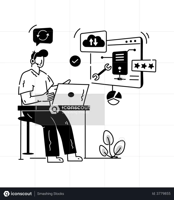 Tech Support  Illustration