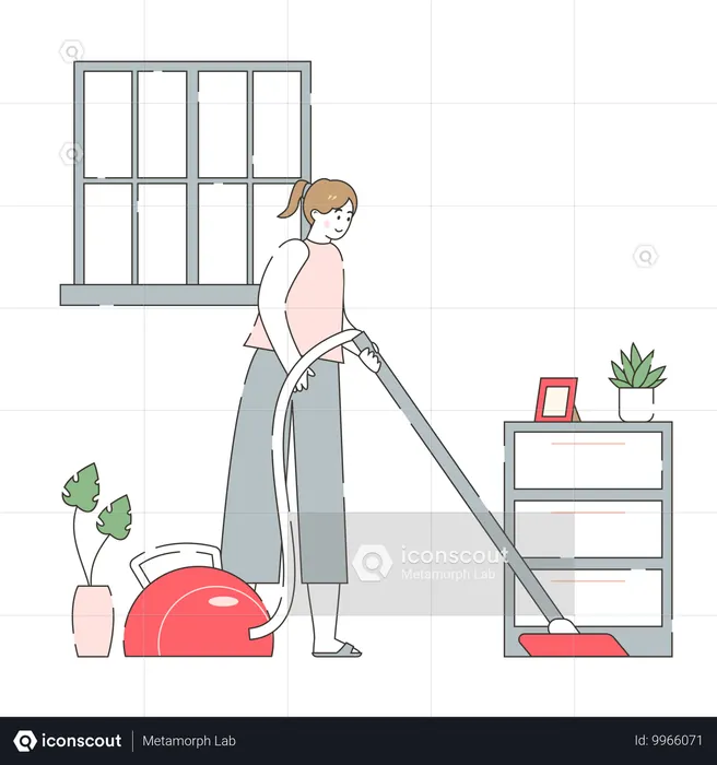 엄마의 일상적인 요구를 위한 기술 도구  일러스트레이션