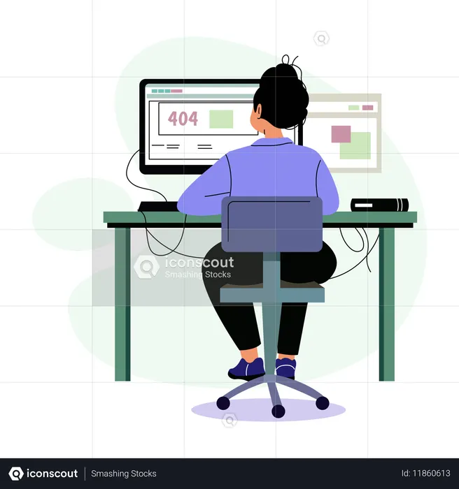 Technical Issues solved by coder  Illustration