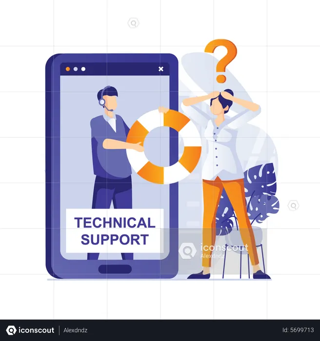 Technical support  Illustration