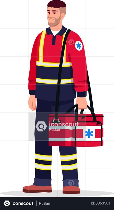 Technicien médical d'urgence  Illustration