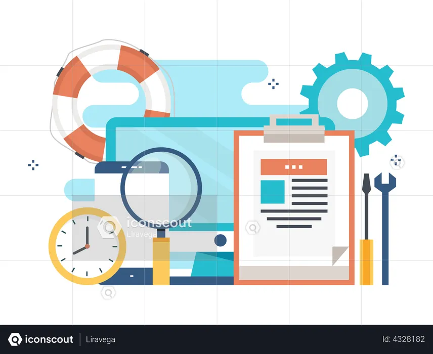 Technischer Kundendienst  Illustration