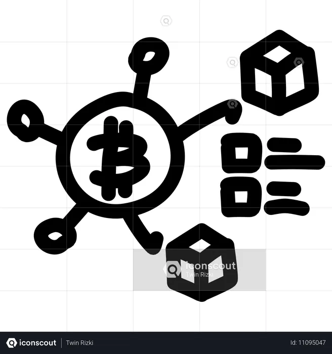 Technologie Blockchain  Illustration